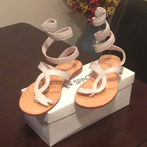 Snake Wrap Sandals - Picture 1 of 7